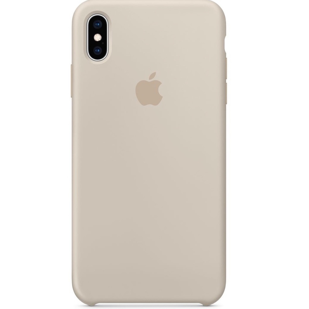 iPhone XS Max Silicone Case in Sand Color